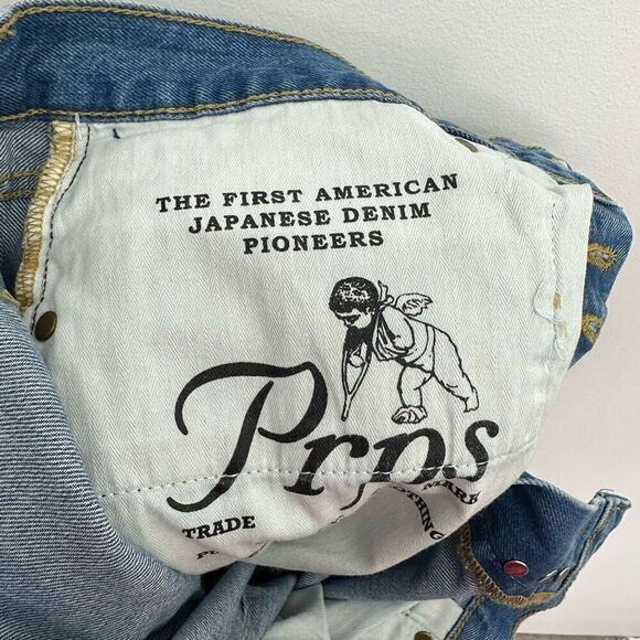 Prps Men’s Demon Peony Floral Embroidery Straight Leg Slim Fit Jean - Picture 8 of 16